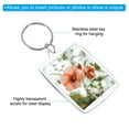 thumbnail image 3 of Acrylic Photo Frame Keychain 1.8x1.4" Arc Blank Picture Insert Keyring with Split Ring, Clear, 30 Pack, 3 of 5