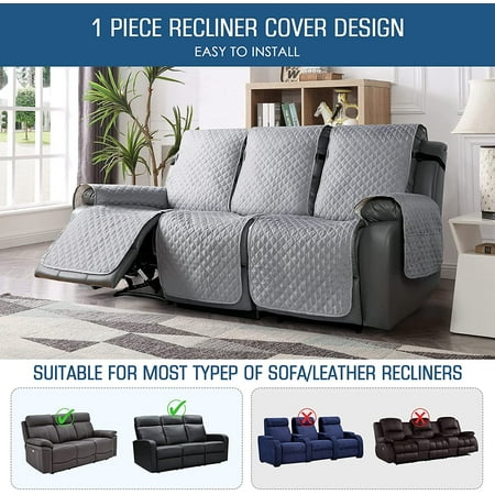 Recliner Sofa Slipcover Couch Covers For 3 Cushion Pet Cover Seat Washable Reclining Furniture Protector With Elastic Straps Seater Brown Canada Recliner Sofa Slipcover Couch Covers, Recliner Sofa Slipcover 3 Seater