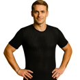 thumbnail image 2 of Insta Slim Men's Hollow-Out Mesh Short Sleeve Crewneck T-Shirt &ndash; 103TS0001, 2 of 6