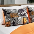 thumbnail image 2 of Chezmoi Collection 4-Piece Kids Multi-Color Basketball Slam Dunk Sports Microfiber Comforter Set, Full/Queen, 2 of 9