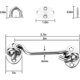 thumbnail image 2 of Cerradura de Privacidad Zhang Ming Acero Inoxidable 3 Pulgadas Paquete de 2, 2 of 5