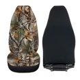 thumbnail image 5 of HUISEFOR Camo Hunting Car Seat Cover Elastic Polyester Front Seat Protector Cover Breathable Cars Accessories Easy to Install Universal Size Fit for Most Sedan SUV, 5 of 7