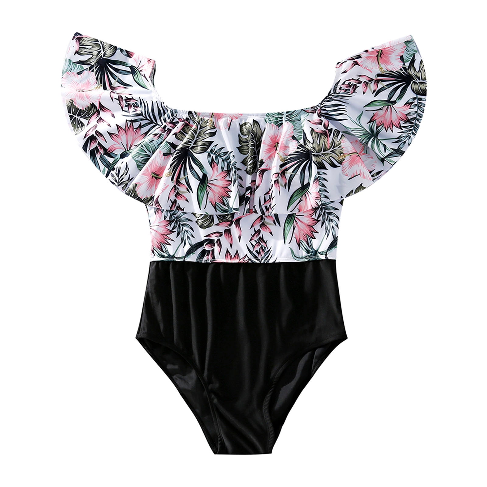  Yoolhamy Family Swimsuits Matching Onepieces Floral