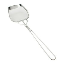Shoreew Stainless Steel Filter Spatula Fine Mesh Anti-scalding Long Handle Heat Resistant Frying Food Oil Grease Fat Skimmer Strainer Spoon Scoop Kitchen Supplies