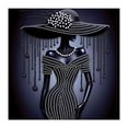 thumbnail image 4 of Elegant Lady DIY Rhinestone Art Kit, Graceful Female Figure Pattern High Quality Canvas Shiny Diamonds Full Partial Drill for Home Wall, 4 of 5