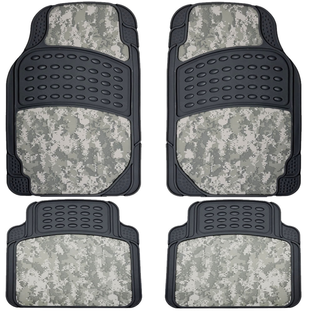UAA 9026 Digital Camo Hunting 4pc Set Camouflage Car Front Rear Rubber