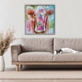 thumbnail image 2 of Stupell Industries Expressionist Vibrant Cow Gray Framed Giclee Art design by Amanda Brooks, 24 x 24, 2 of 8