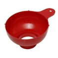 thumbnail image 2 of Red Wide Mouth Funnel - Easy Clean, Dishwasher Safe, for Liquid Powder Transfer, 2 of 6