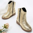 thumbnail image 5 of Fashionable Everyday Ankle Booties For Girls Comfortable Round Toe Low Heel Footwear, 5 of 8
