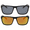 Black, Orange Mirror, variant on OWL Men's Sporty Polarized Sunglasses - UV 400, Stylish Eyewear - Ideal for Outdoor Activities - Orange Mirror, Blue Mirror