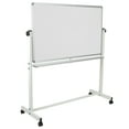 thumbnail image 5 of Emma + Oliver Reversible Mobile Cork Bulletin Board and White Board with Pen Tray, 53"W x 59"H, 5 of 17