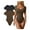 Black.Coffee, variant on OQQ Women's 2 Piece Bodysuits Sexy Ribbed One Piece Square Neck Short Sleeve Bodysuits