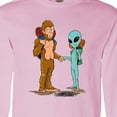 thumbnail image 4 of Inktastic Camping Bros Bigfoot and Alien Long Sleeve T-Shirt, 4 of 5