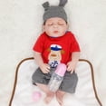 thumbnail image 5 of Cute Bear Reborn  Dolls Boy Clothes 11 inch Outfit Accessories Set for Doll, 5 of 9
