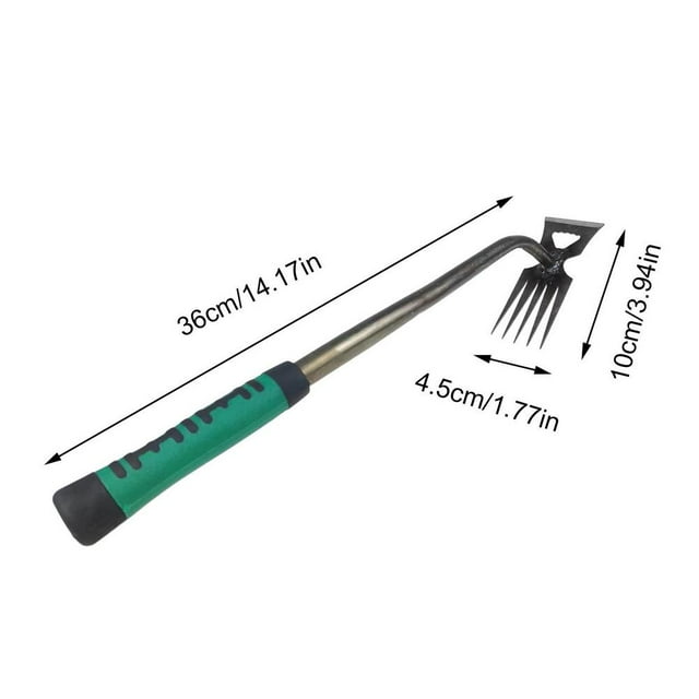 Herramienta manual 2 en 1 para quitar malezas, arrancar raíces de césped suelto, herramienta para jardinería, quitar malezas, pala de mano para tierra