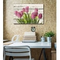 thumbnail image 2 of wall26 - Bouquet of Beautiful Pink Tulips Artwork - Rustic Canvas Wall Art Home Art - 16x24 inches, 2 of 4