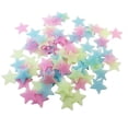 thumbnail image 1 of CAROOTU 100pcs Home Decor Wall Decals Glow Color Stars Luminous Fluorescent Wall, 1 of 5