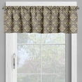 thumbnail image 2 of Ambesonne Oriental Window Valance, Antique Curly Damask, 54" X 18", Taupe and Beige, 2 of 5