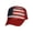 Red, variant on American Flag Trucker Hat Vintage USA Mesh Snapback Cap for Men Women, Navy