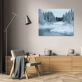 thumbnail image 3 of Erin Berzel 32x23 Gallery Wrapped Canvas Wall Art Titled - Winter on the Lake II, 3 of 4