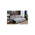 thumbnail image 5 of HomeStock City Chic L-Shaped Fabric Reversible, Easy Convertible Pull-Out Sleeper Sectional Sofa-Color:Light Gray, 5 of 7