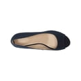 thumbnail image 4 of BANDOLINO Womens Dark Blue Navy Breathable Padded Nuri Peep Toe Wedge Slip On Espadrille Shoes 6 M, 4 of 4