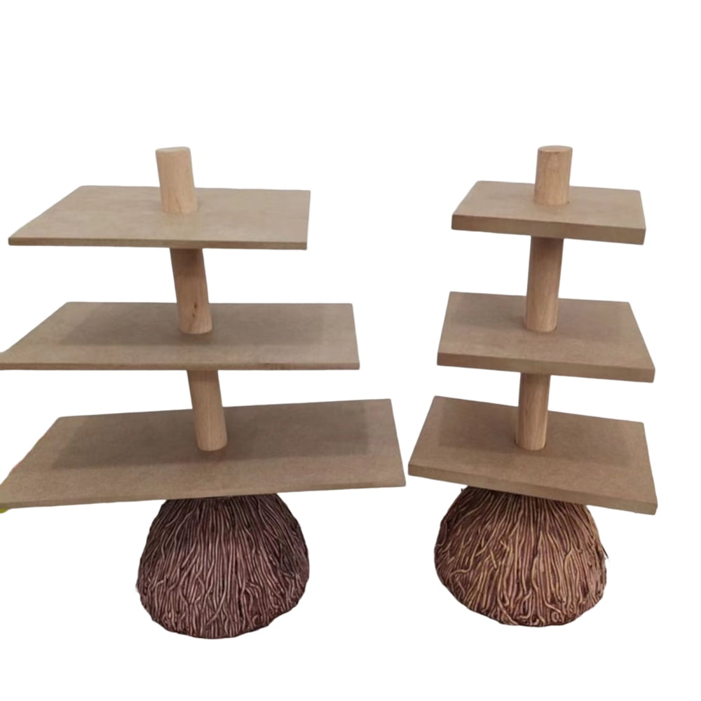 Halloween Snack Bowl Stand Unique Broom Design Serving Trays and