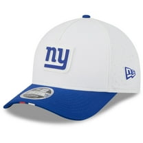 Men's New Era  White/Royal New York Giants 2025 NFL Training Camp A-Frame 9FORTY Adjustable Hat