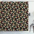 thumbnail image 1 of Ambesonne Sugar Skull Shower Curtain, Daya of the Dead, 69"Wx84"L, Multicolor, 1 of 3