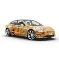 thumbnail image 6 of Rwraps Orange Camouflage Apricot Flecktarn Matte Vinyl Film Wrap 59in x 12ft Vinyl Vehicle Car Film, 6 of 9