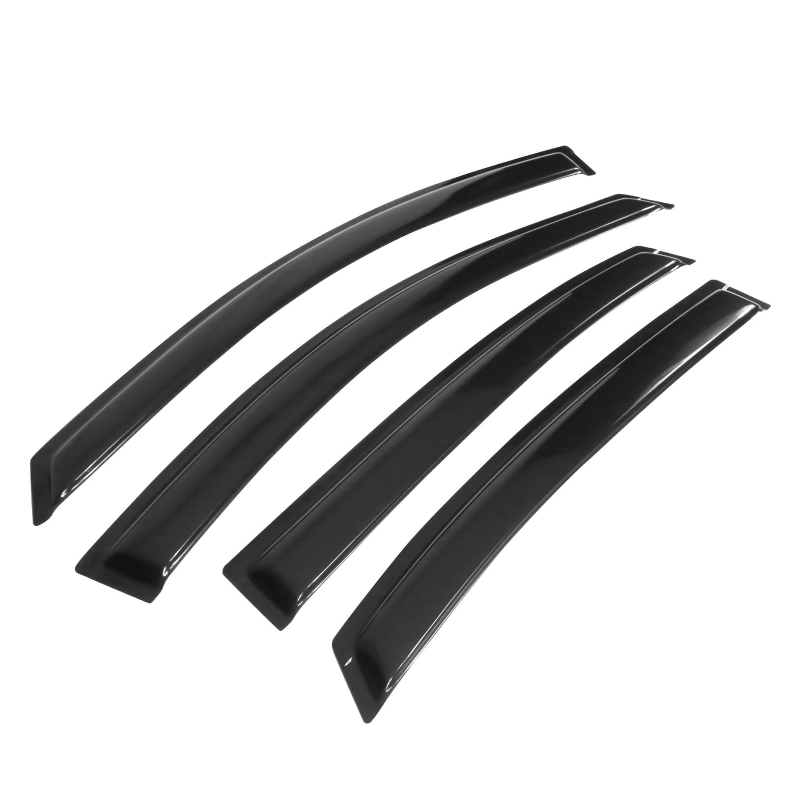 Ikon Motorsports Compatible with 06-13 Chevy Impala & 14-16 Impala Limited Sedan Acrylic Window Visors Vent Deflector Rain Guard 4Pc Set Outside Mount 2006 2007 2008 2009 2010 2011 2012 2013