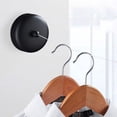 thumbnail image 4 of Retractable Clothesline Stainless Steel Heavy Duty 9Feet(MAX) for Hanging Drying in Bathroom Laundry Hotels, Chrome Finish,Round Style (Black), 4 of 5