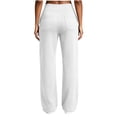 thumbnail image 7 of AherBiu Yoga Pants for Women Crossover Waisted Straight Wide Leg Baggy Loose Fitted Athletic Workout Pants with Pockets, 7 of 7