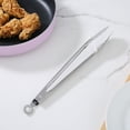 thumbnail image 3 of Mainstays 12 Inch Stainless Steel Locking Cooking Tongs with Lock Function - Silver, 3 of 9