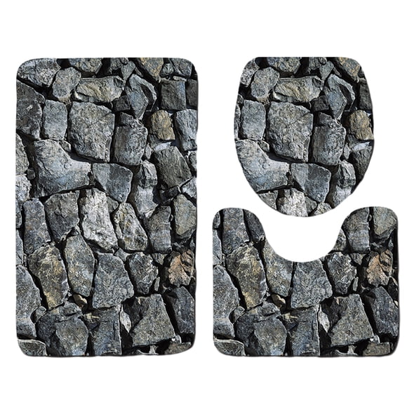 Billuyoard Alfombrilla de ducha con fondo estable antideslizante - No más resbalones Fondo estable y antideslizante es máquina Decoración del hogar Línea de árboles04