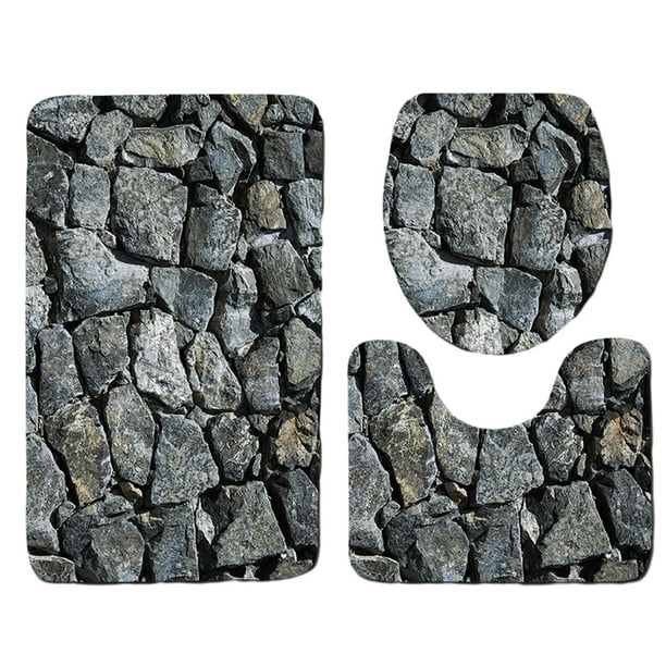 Billuyoard Alfombrilla de ducha con fondo estable antideslizante - No más resbalones Fondo estable y antideslizante es máquina Decoración del hogar Línea de árboles04