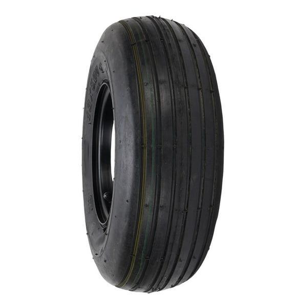 Pneu VTT 13x5.00-6 6 Po avec Jante Antidérapant Durable Mélange de Caoutchouc Structure Hiérarchique Universel Roue avant Arrière