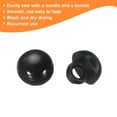 thumbnail image 5 of Uxcell 50pcs Plastic Buttons 0.35" Mushroom Domed Sewing Button with Shank, Black, 5 of 7