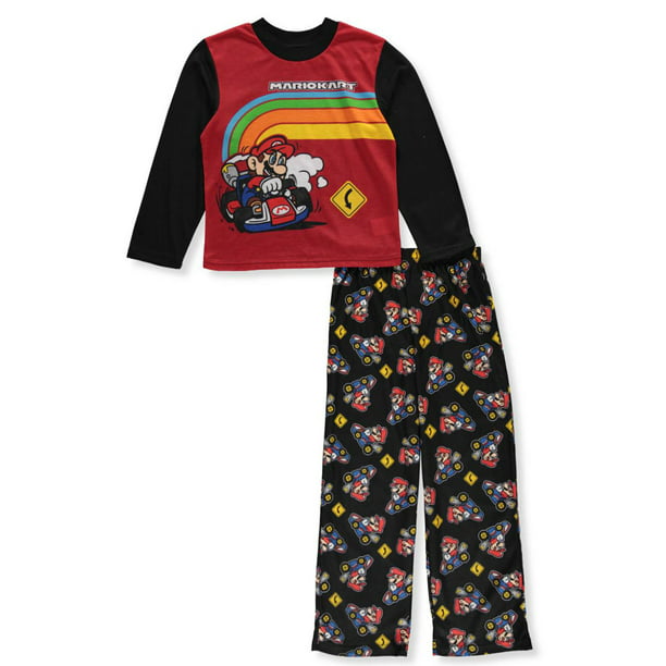 Mario Kart - Mariokart Boys' Rainbow Races 2-Piece Pajamas - Walmart ...