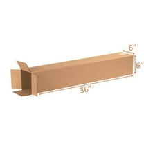 2 Pack of 6x6x36 Size Shipping and Packing Box - Cardboard (2 Boxes per Order)