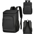 thumbnail image 1 of Mochila Térmica Mochila térmica Oxford con aislamiento para ahorrar espacio Mochila de almacenamiento para exteriores (negro), 1 of 6