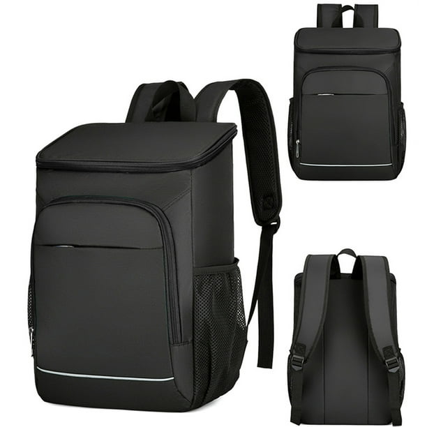 Mochila Térmica Mochila térmica Oxford con aislamiento para ahorrar espacio Mochila de almacenamiento para exteriores (negro)