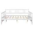 thumbnail image 3 of Aukfa Daybed, Full Size Solid Wood Bed Frame - White, 3 of 8