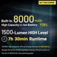thumbnail image 4 of Linterna Nitecore EDC37 de 8000 lúmenes y alcance de 420 m, 4 of 9