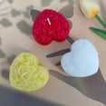 thumbnail image 4 of Vela perfumada de rosa en forma de corazón | Cera de soja para aromaterapia Peony Design | Quemadura de larga duración | Fragancia floral relajante | Acento decorativo para el hogar | 1 Pieza, 4 of 7