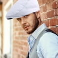 thumbnail image 2 of Women Spring and Autumn British Solid Color Knitted Plain Cap French Chef Hat One Size, 2 of 5