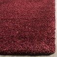 thumbnail image 5 of SAFAVIEH California Plush Solid Shag Area Rug, Maroon, 5'3" x 7'6", 5 of 12