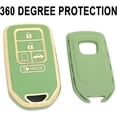 thumbnail image 4 of Key Fob Cover Compatible with Honda Accord Civic CRV Pilot Ridgeline Odyssey Passport Keychain Case Holder Protector,Green, 4 of 6