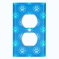 thumbnail image 2 of Metal Light Switch Plate Cover Puppy Dog Paw Print Logo Blue DOG041, 2 of 13