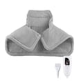 thumbnail image 1 of Almohadilla térmica eléctrica para espalda, hombros y cuello, 6 niveles de temperatura, tecnología de calentamiento rápido, apagado automático, lavable a máquina, 58 x 42 cm, 1 of 5